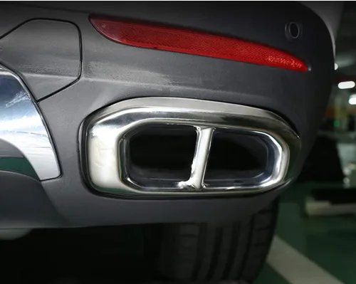 Miniatura 2 de Cubierta exterior de acero inoxidable para Mercedes Benz GLE350 GLE450 GLC GLS W167 X253 X167 X167 2020 (plata brillante)