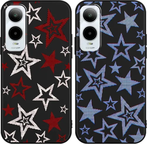 Miniatura 14 de Paquete de 2 Fundas de Teléfono con Lazo Rosa para Gabb Phone 4 6.1", Fundas con Patrón de Flores Florales con Lazo de Cinta Kawaii Lindo de Dibujos