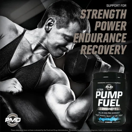 Miniatura 3 de PMD Sports Pump Fuel Ultra Insanity - Polvo de preentrenamiento premium y bomba muscular, mayor enfoque, resistencia y recuperación, creatina