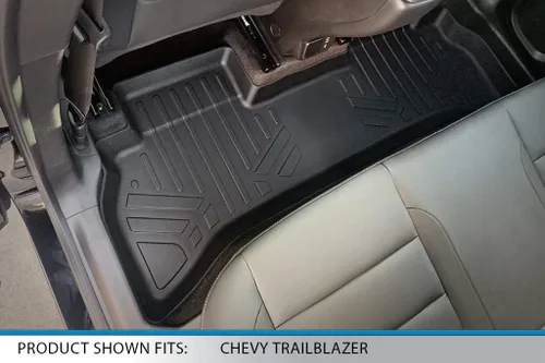 Miniatura 4 de SMARTLINER Juego de tapetes de piso de ajuste personalizado de 2 filas compatibles con Chevrolet Trailblazer 2021-2025