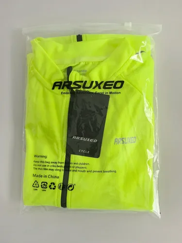 Miniatura 7 de ARSUXEO Camiseta de ciclismo de manga corta para hombre 636