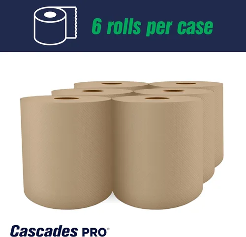 Miniatura 5 de Cascades PRO Seleccione toallas de papel de mano fuertes y absorbentes, adecuadas para la mayoría de dispensadores universales, rollos de toallas