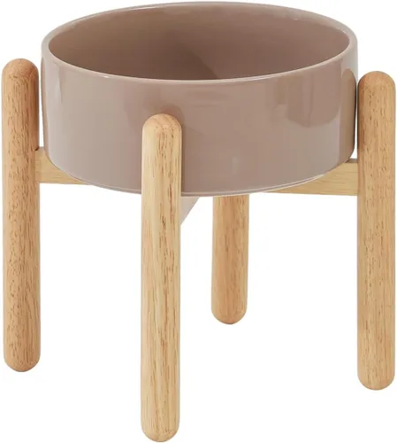 Miniatura 35 de Havniva Cuenco elevado de cerámica de 6.1 pulgadas para perros con soporte para platos de perros de razas pequeñas y medianas, cuenco de comida y 2