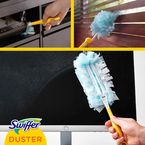 Miniatura 7 de Swiffer - Kit de plumero con mango y plumero de repuesto, 1 unidad