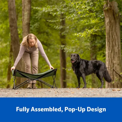 Miniatura 4 de Coolaroo On-The-Go - Kit de cama elevada para perros portátil y refrescante con tela HeatShield para perros pequeños, ligera y compacta, incluye