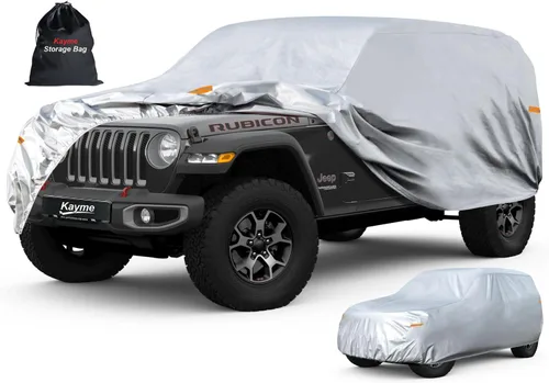 Miniatura 116 de Kayme - Cubierta completa impermeable de 6 capas para automóvil, apta para todo clima, protección para exteriores contra lluvia, rayos ultravioleta
