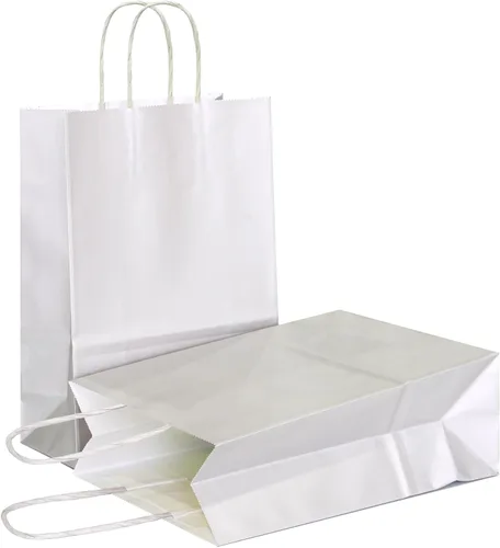 Miniatura 59 de AZOWA Bolsas de regalo mini de papel kraft con asas (Azul claro, 4x2.4x6, 25 piezas)