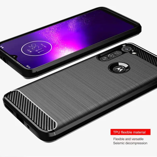 Miniatura 5 de Funda de teléfono para Moto G8 Power con protector de pantalla de vidrio templado y accesorios para celda, funda delgada y suave de silicona TPU