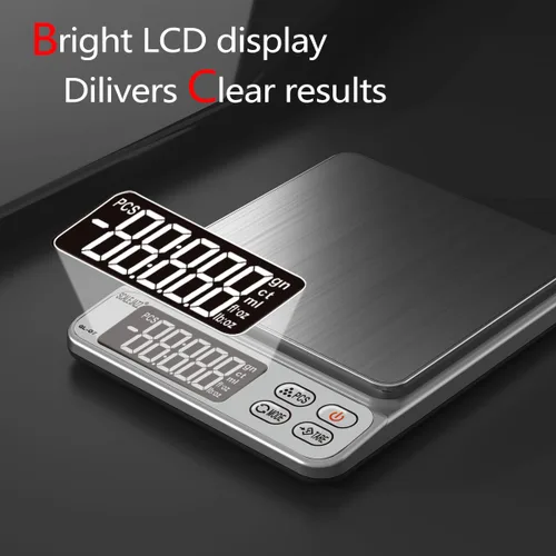Miniatura 3 de Mini báscula, escala de 6.6 libras para gramos, báscula digital de alimentos, báscula de cocina y básculas de alimentos para cocina, báscula