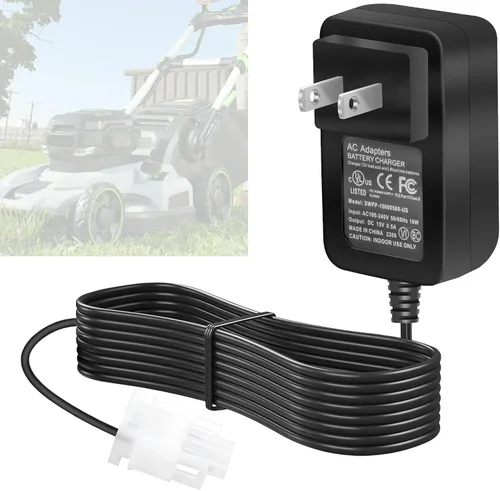 587007101 Cargador de batería para cortacésped – Cargador de 12 V por compatible con Husqvarna Craftsman Sears 532190097 HD725FE, HU675FE, HU725E,