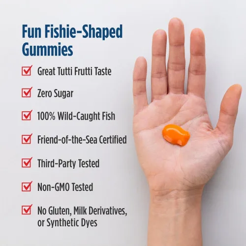 Miniatura 4 de Nordic Naturals Nordic Omega-3 Fishies, Tutti Frutti - 36 Fishies - 300 mg de Omega-3 totales con EPA y DHA - Cerebro saludable, estado de ánimo
