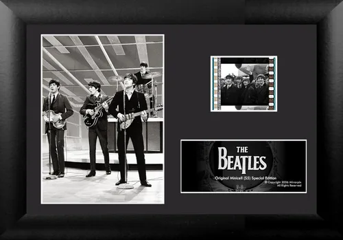 FilmCells - Beatles Series 5 - Presentación MiniCell de escritorio de 7" x 5" - Con clip de película de 1.378 in con soporte de caballete USFC1960