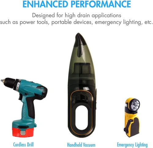 Miniatura 5 de Tenergy Batería NiCd Sub C de 2200 mAh para herramientas eléctricas, baterías de celda sub-C recargables de 1.2 V con pestañas, paquete de 60