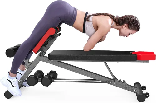 FF Finer Form - Banco de pesas multifuncional ajustable para entrenamiento completo todo en uno – Banco de pesas ajustable para gimnasio en casa,