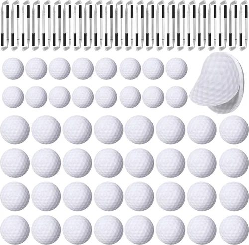 Miniatura 8 de Jspupifip Juego de 48 recuerdos de fiesta de golf, 24 bolígrafos de golf y 24 blocs, notas adhesivas de golf, bolígrafos de palos de golf, recuerdos