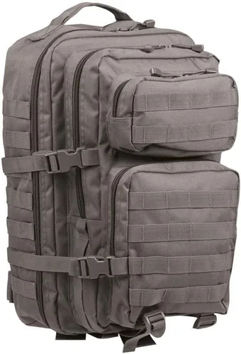 Mil-Tec 14002608, paquete de asalto de EE. UU./mochila aprox., 20 litros militar/exterior/escuela, gris (Urban Gray)