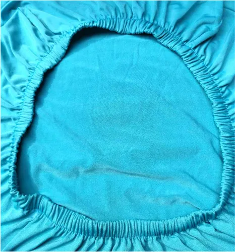 Miniatura 3 de Funda protectora de tela de elastano elástica extraíble y lavable para silla de comedor (color aguamarina, 6)