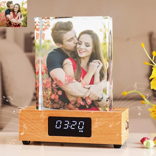 Miniatura 10 de Foto de cristal personalizada, regalos personalizados con tu propia foto para mamá, papá, pareja, familia, impresión en color personalizada, regalos