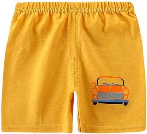 Miniatura 4 de Pantalones cortos de algodón con cintura elástica para niños pequeños, ropa de verano