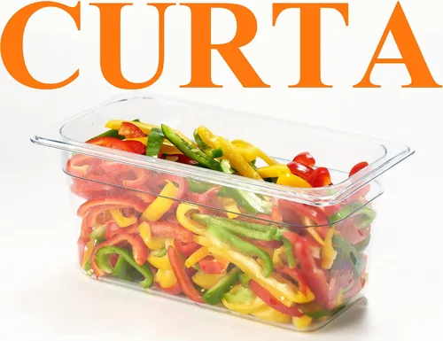 Miniatura 6 de CURTA Paquete de 6 sartenes NSF para alimentos, tamaño 1/3, 6 pulgadas de profundidad, plástico de policarbonato comercial transparente apto