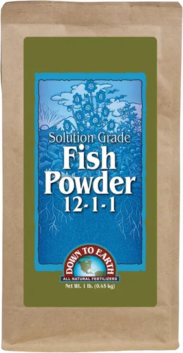 Miniatura 8 de Down to Earth All Natural Fertilizers Polvo de pescado de grado orgánico – Nitrógeno soluble en agua – Hace hasta 250 galones de fertilizante