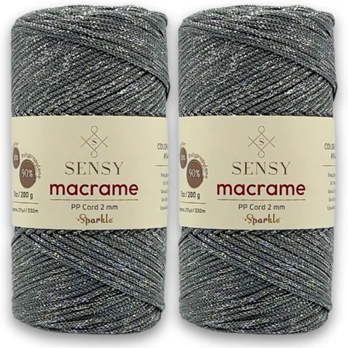 Miniatura 151 de Sensy Premium Cuerda de Poliéster de 2mm 251 Yardas Cuerda de Polipropileno 100% Cordón de Macramé 2mm Cordón para Bolsa de Ganchillo Cuerda