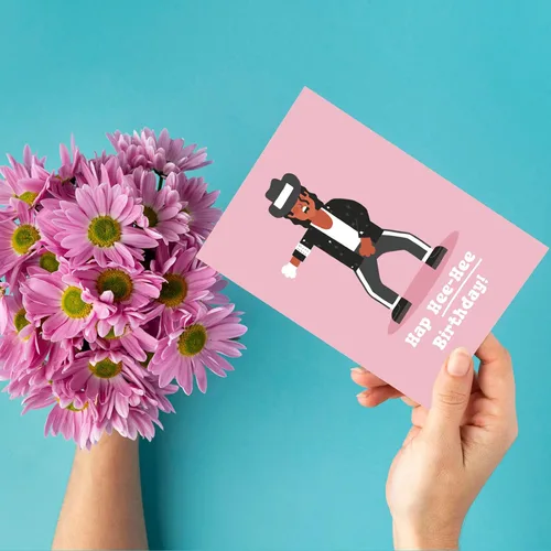Miniatura 2 de Tarjetas de cumpleaños divertidas inspiradas para él, ella, hombres, mujeres, mercancía de regalo de hip hop para cumpleaños, pósters de bailarines