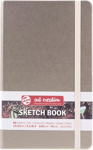 Talens Art Creation T9314-242M 454488 Talens Art Creation Cuaderno de bocetos, cuaderno de dibujo, 5.1 x 8.3 pulgadas (13 x 21 cm), Rosa Champán,