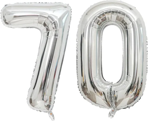 Miniatura 19 de Globo grande de 40 pulgadas con letras del número 6, letras del alfabeto, Mylar de aluminio, globos de helio con números grandes para cumpleaños