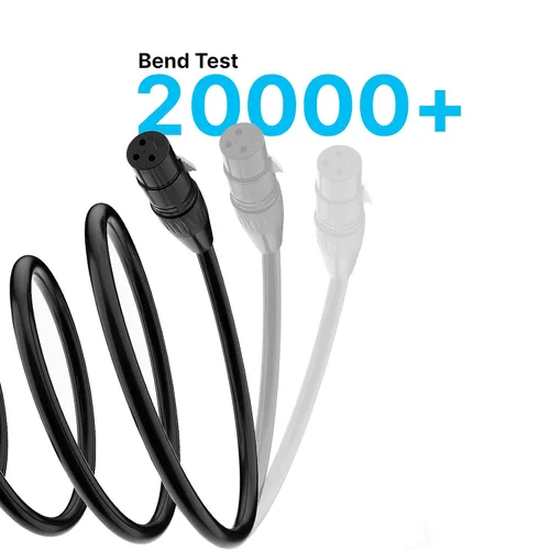 Miniatura 5 de Cable de micrófono XLR macho a hembra de 5 pies (cobre sin oxígeno)