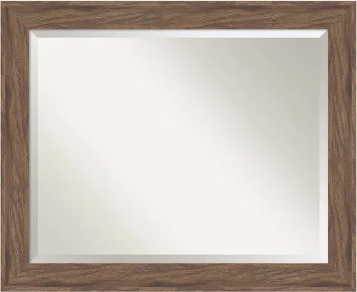Miniatura 43 de Amanti Art - Espejo con marco para el tocador o para montar en la pared del baño, medidas en pulgadas Grano de café marrón
