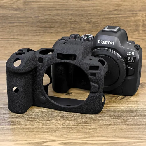 Miniatura 4 de MUZIRI KINOKOO EOS R6/R6 II - Funda protectora compatible con cámara Canon EOS R6/EOS R6 II/EOS R6 Mark II, funda de silicona suave para cámara