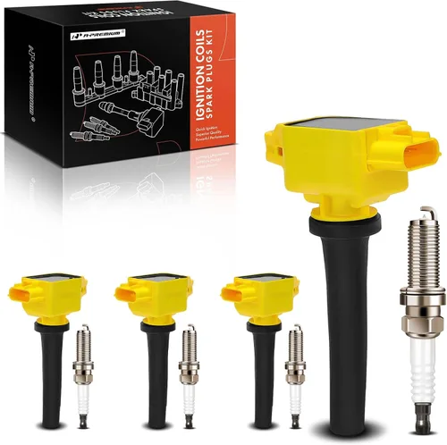 Miniatura 11 de A-Premium Juego de 4 Bobina de Encendido y Bujías de Iridio Compatibles con Mazda CX-5 2013-2018, 3 2012-2019, 3 Sport 2014 2016-2018, 6 2014-2017