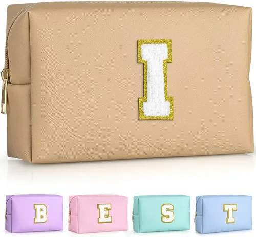 Miniatura 140 de TOPEAST - Bolso de maquillaje para mujer, G Blanco nacarado-rosa