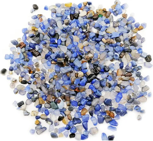 Miniatura 7 de 3/4 libras de piedras trituradas de piedra curativa Reiki cristal para hacer joyas para decoración del hogar, Ágata