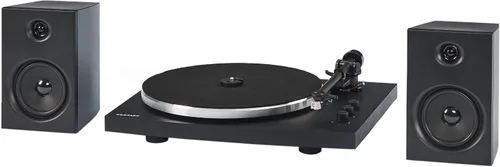 Miniatura 5 de Crosley T150A-WH - Moderno sistema de tocadiscos Bluetooth de 2 velocidades con brazo de tono ponderado variable y altavoces estéreo, color blanco