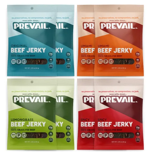 Miniatura 13 de Charqui de pavo de pastoreo, de PREVAIL - ¡Bajo en sodio y sin gluten! Paquete de (3) bolsas Nuestro charqui gourmet está certificado paleo