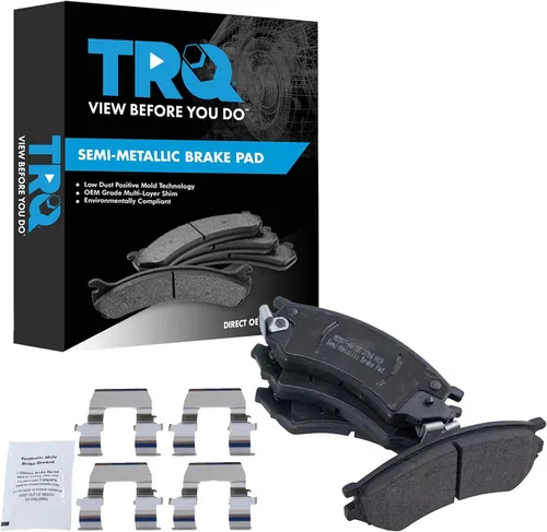 Miniatura 20 de TRQ Pastillas de freno delanteras semi metálicas compatibles con Ford Expedition 2018-2021 F-150 2018-2020 Lincoln Navigator 2018-2022