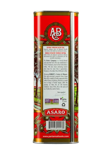 Miniatura 2 de Partanna Aceite de oliva virgen extra, lata de 101 onzas.