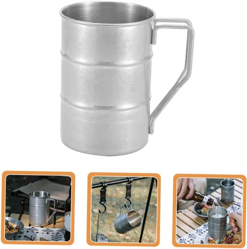 Miniatura 2 de Taza de agua deportiva - Taza de acero inoxidable a prueba de fugas para acampar Fitness uso diario