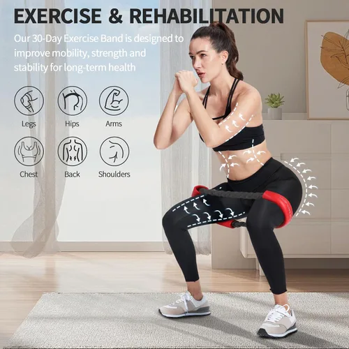 Miniatura 6 de Hip & Core System, Resistance Loop to Stretch, Core Fitness Glute Workout Bands