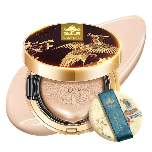 Miniatura 14 de Catkin Phoenix Base Cojín con Cobertura Modulable Suero de Maquillaje Anti-Envejecimiento, Acabado Satinado Transparente, Repuesto Incluido, Beige