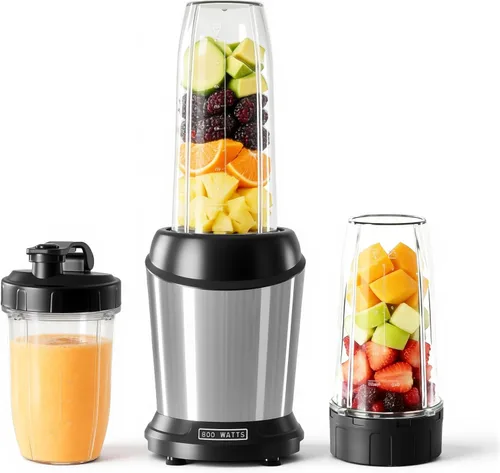 Miniatura 14 de OLIXIS Smoothie Blender for Kitchen, Blenders for Smoothies with 17 24 34 oz BPA-Free Portable Easy Go Cups, Small Personal Blender for Shakes