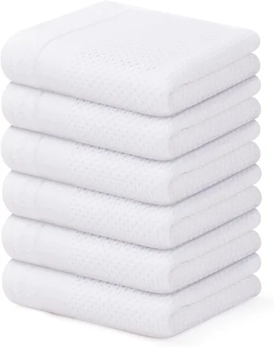 Miniatura 23 de Homaxy Paños de cocina 100% algodón, paquete de 8 – 12 x 12 pulgadas, tejido de gofre, muy suaves y absorbentes, paños de cocina de secado rápido