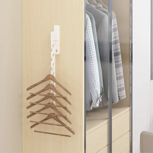 Miniatura 4 de Estante de secado de ropa para montaje en la pared, gancho de pared para lavandería, colgador de ropa plegable, estante de pared para interiores