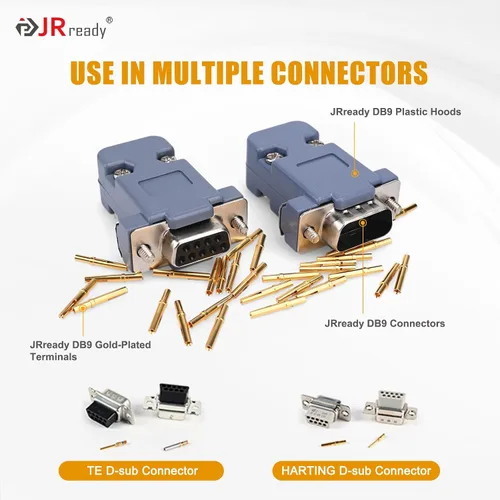 Miniatura 7 de JRready ST6579 DB9 Terminales de crimpado chapados en oro DB9 Conectores Herramienta de extracción de pines DRK-D Sub Inserción Extracción