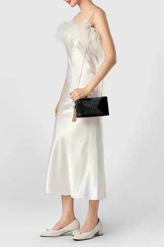 Miniatura 5 de BABEYOND Monederos de mano para mujer, bolso de noche con borla colgante para novia, fiesta, graduación, boda