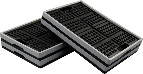Miniatura 7 de Asking Cajas plegables para uso general, paquete de 4 cajas apilables de 42 L