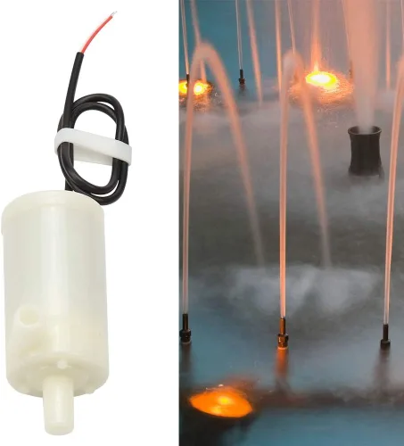 Miniatura 3 de Bomba de agua micro sumergible, bomba de fuente DC 3V/5V/6V, mini bomba de agua sumergible, anfibio horizontal de bajo ruido para exteriores pequeña