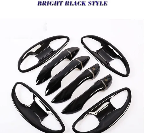 Miniatura 7 de 8 piezas de plástico ABS para exterior de la manija de la puerta, marco de la puerta, accesorios de decoración para Toyota Corolla 2014-2019,